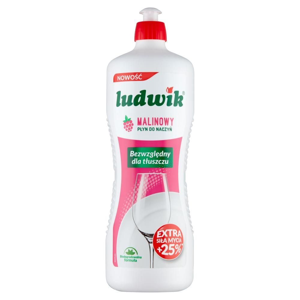 Ludwik Płyn do naczyń malinowy 1040 g