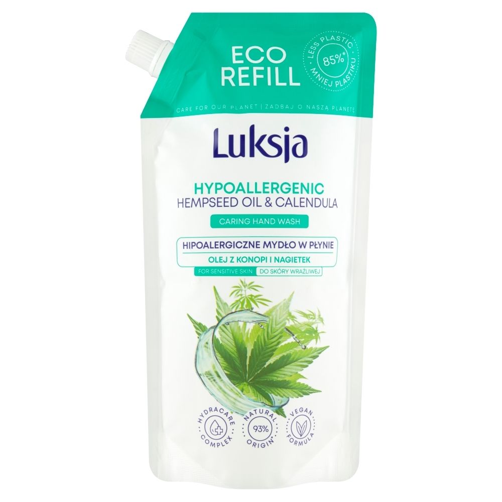 Luksja Hipoalergiczne mydło w płynie olej z konopi i nagietek 500 ml
