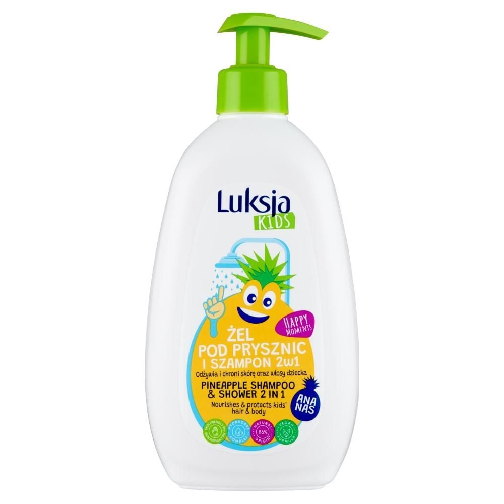Luksja Kids Żel pod prysznic i szampon 2w1 ananas 500 ml