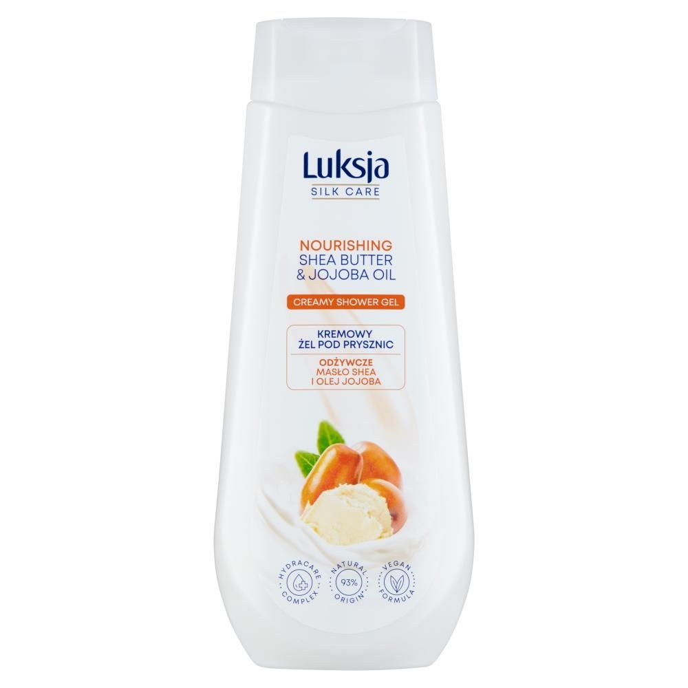 Luksja Silk Care Kremowy żel pod prysznic odżywcze masło shea i olej jojoba 500 ml