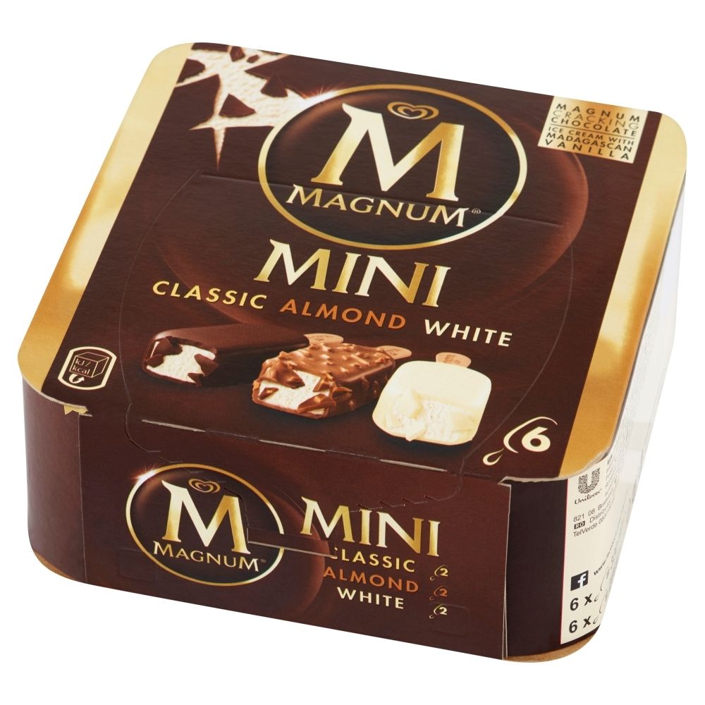Magnum Mini Classic Almond White Lody 330 ml (6 sztuk)