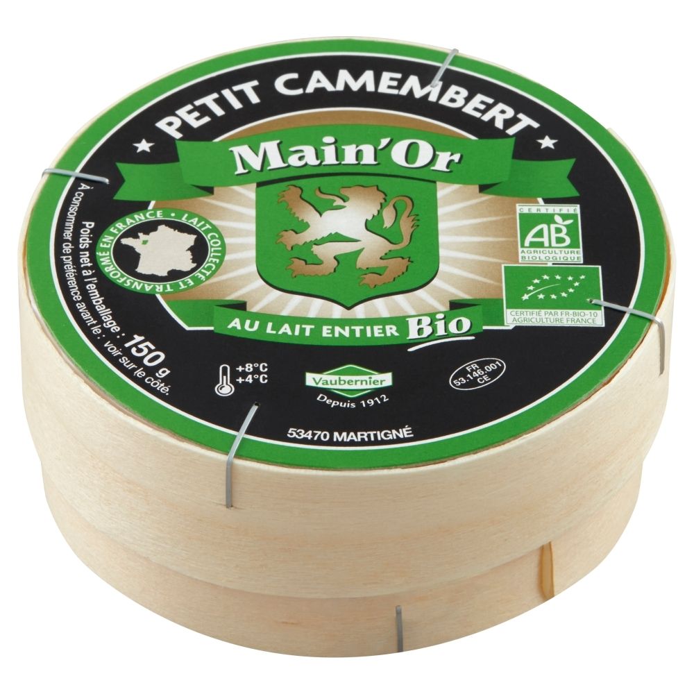 Main'Or Ser petit camembert bio 150 g