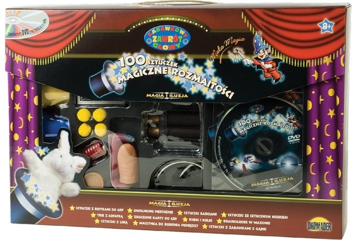 Mały magik DROMADER Mały magik 100 sztuczek + DVD ZD-0618