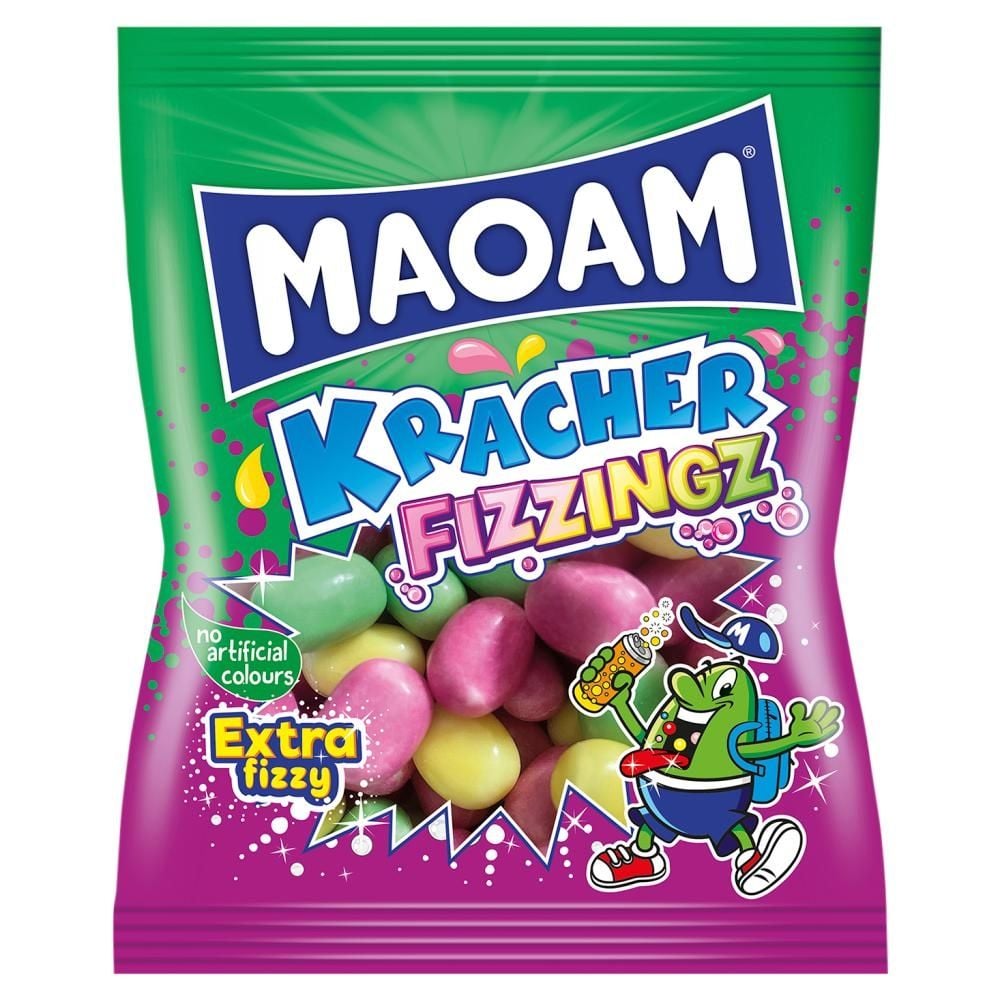 Maoam Kracher Fizzingz Gumy rozpuszczalne o smaku owocowym 140 g