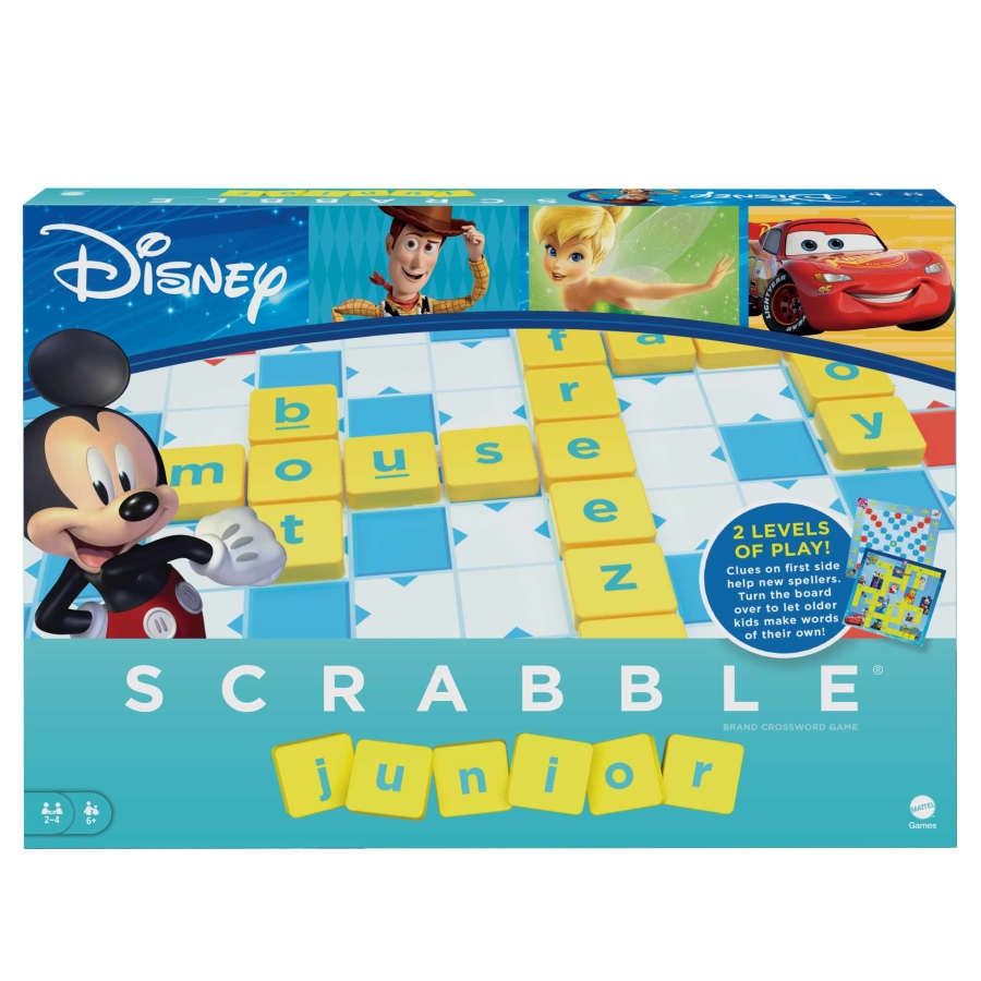 Mattel Gra dla dzieci Scrabble Junior Disney