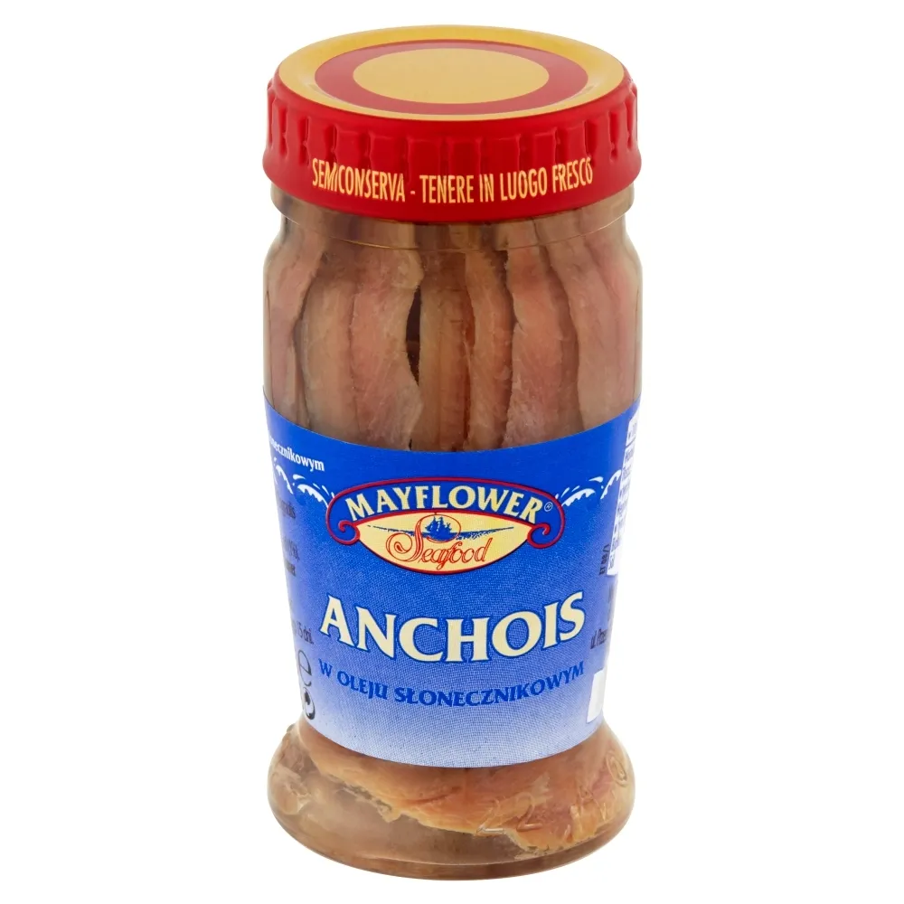 Mayflower Anchois w oleju słonecznikowym 90 g