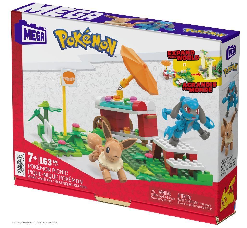 Фото - Конструктор Barbie MEGA Pokemonowy piknik Zestaw klocków HDL80 