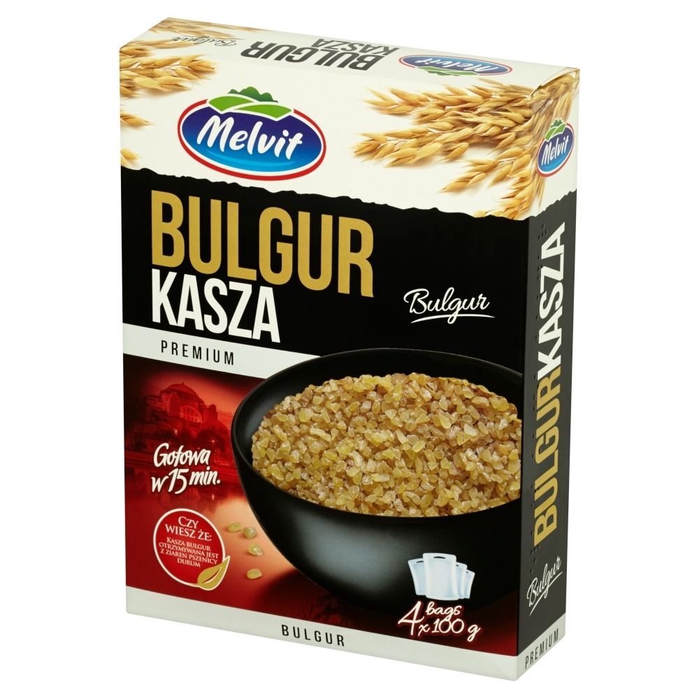 Melvit Premium Kasza bulgur 400 g (4 x 100 g)