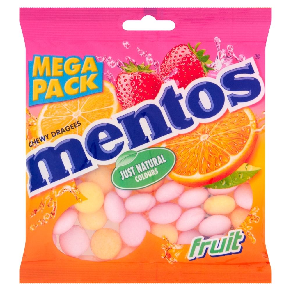 Mentos Fruit Cukierki do żucia o smaku owocowym 135 g