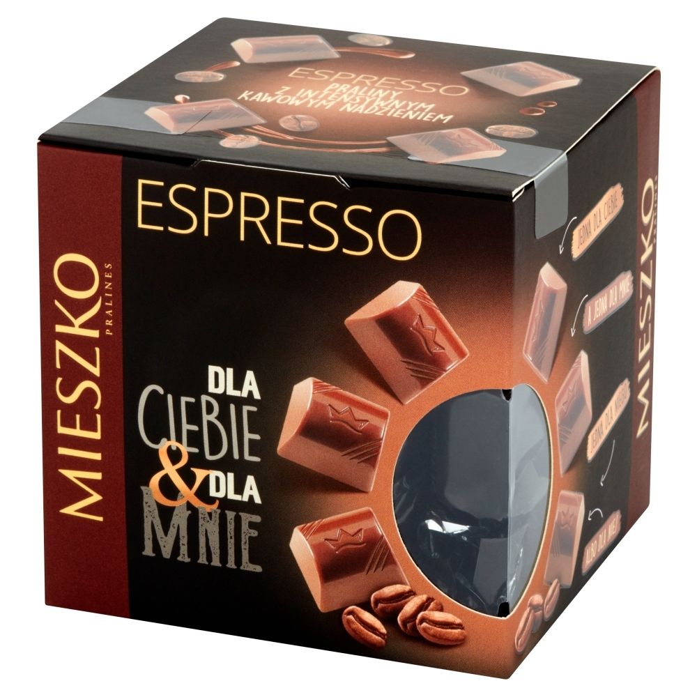 Mieszko Espresso Dla Ciebie & Dla Mnie Praliny z intensywnym kawowym nadzieniem 239 g