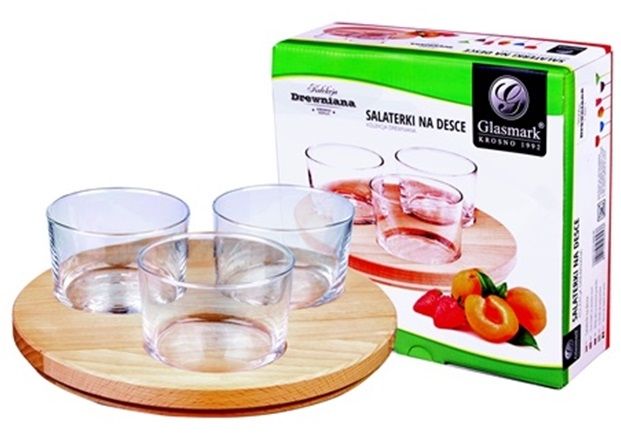 Miska GLASMARK Salaterki na desce okrągłej (3 sztuki) 19g0022-0275-0000-00