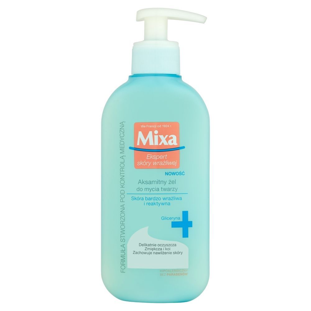 Mixa Aksamitny żel do mycia twarzy 200 ml