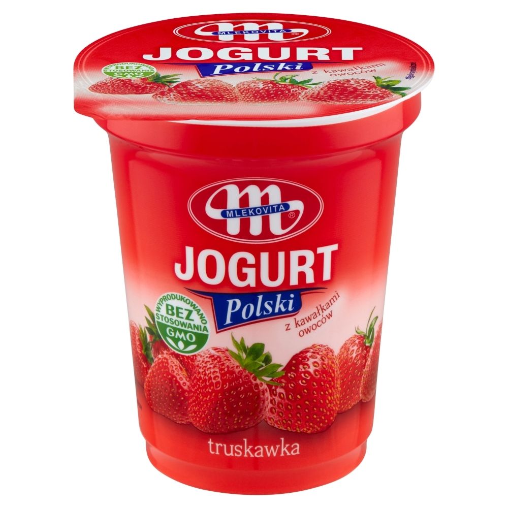 Mlekovita Jogurt Polski truskawka 350 g - Zakupy online z dostawą do ...