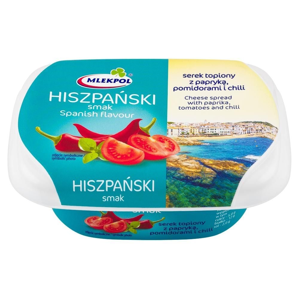 Mlekpol Hiszpański smak Serek topiony z papryką pomidorami i chili 150 g