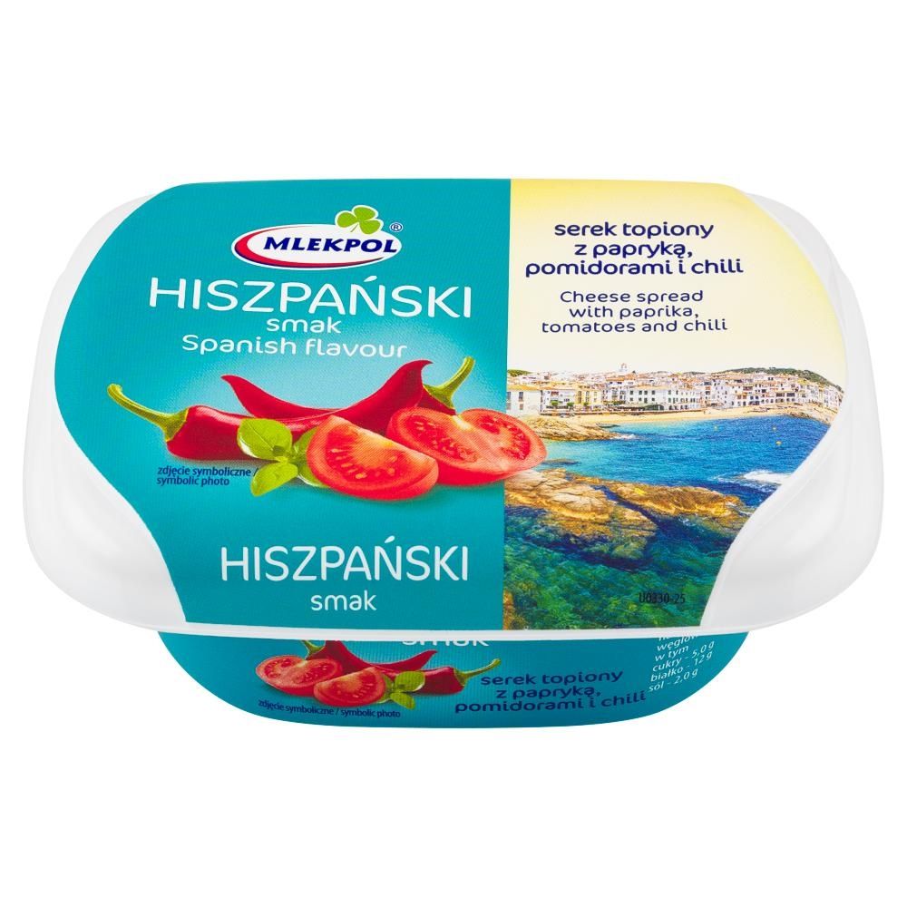 Mlekpol Hiszpański smak Serek topiony z papryką pomidorami i chili 150 g