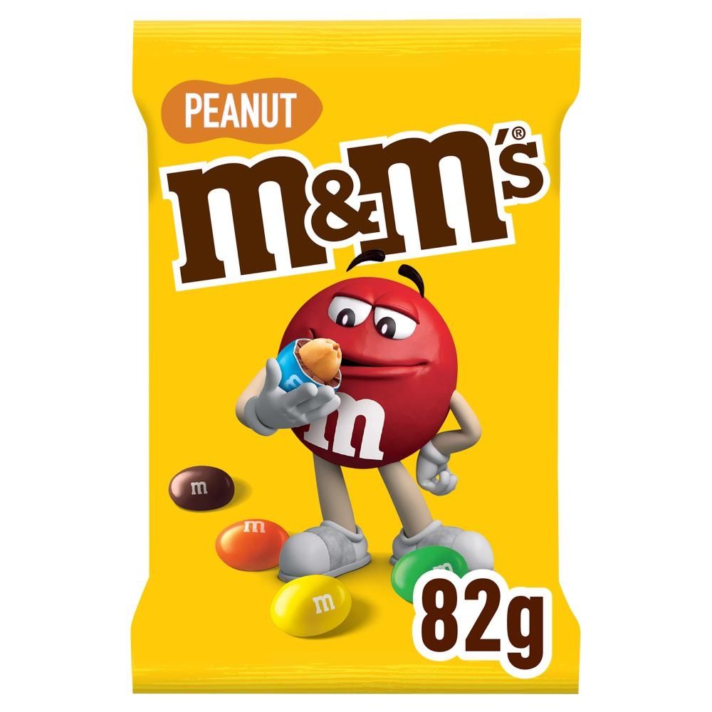 M&M's Peanut Orzeszki ziemne oblane czekoladą w kolorowych skorupkach 82 g