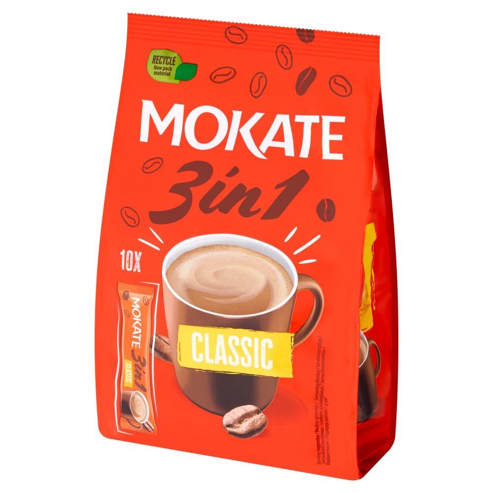 Mokate 3in1 Classic Rozpuszczalny napój kawowy w proszku 170 g (10 x 17 g)