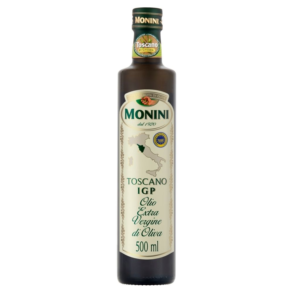 Monini Toscano IGP Oliwa z oliwek najwyższej jakości z pierwszego tłoczenia 500 ml
