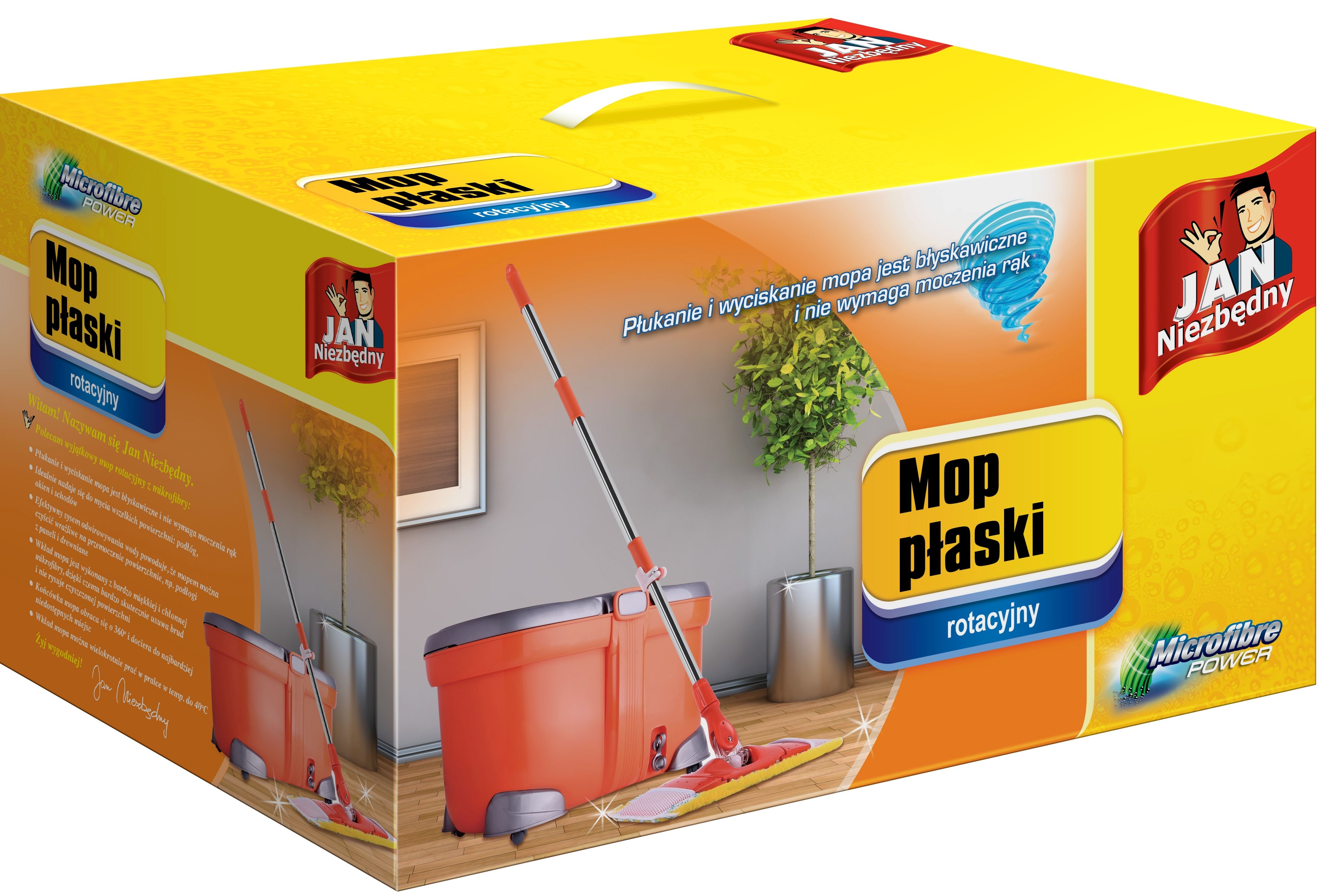 Mop JAN NIEZBĘDNY Mop rotacyjny płaski Maxi