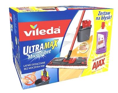 Zonder Bier Ongemak Zestaw mop VILEDA Ultramax Box + Płyn Ajax 1l - Zakupy online z dostawą do  domu - Carrefour.pl