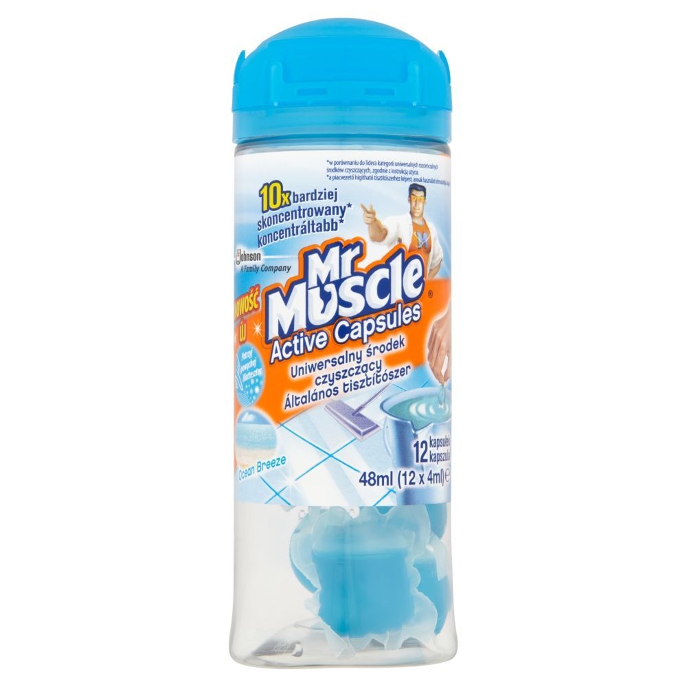 Mr Muscle Ocean Breeze Uniwersalny środek czyszczący 48 ml (12 kapsułek)