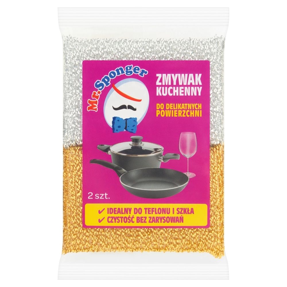 Mr. Sponger Zmywak kuchenny do delikatnych powierzchni 2 sztuki