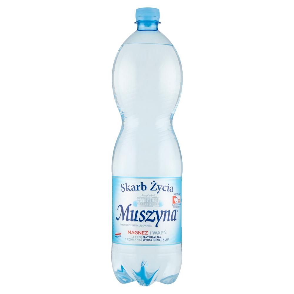Muszyna Skarb Życia Naturalna woda mineralna wysokozmineralizowana lekko gazowana 1,5 l