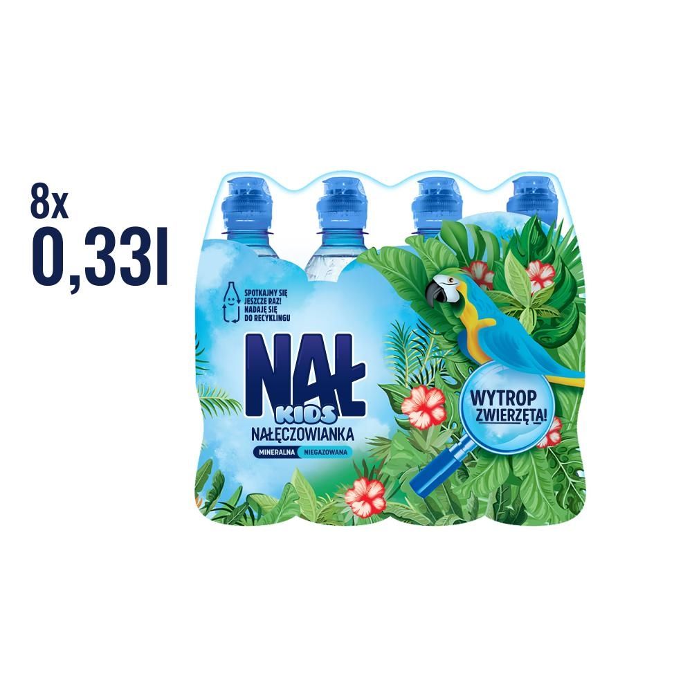 Nałęczowianka Nał Kids Naturalna woda mineralna niegazowana 8 x 0,33 l
