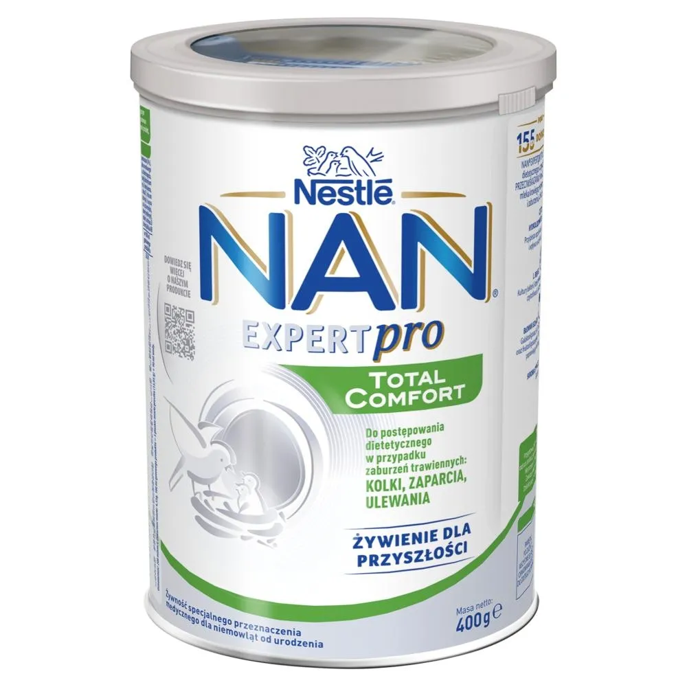 NAN EXPERTPRO Total Comfort Żywność specjalnego przeznaczenia medycznego dla niemowląt 400 g