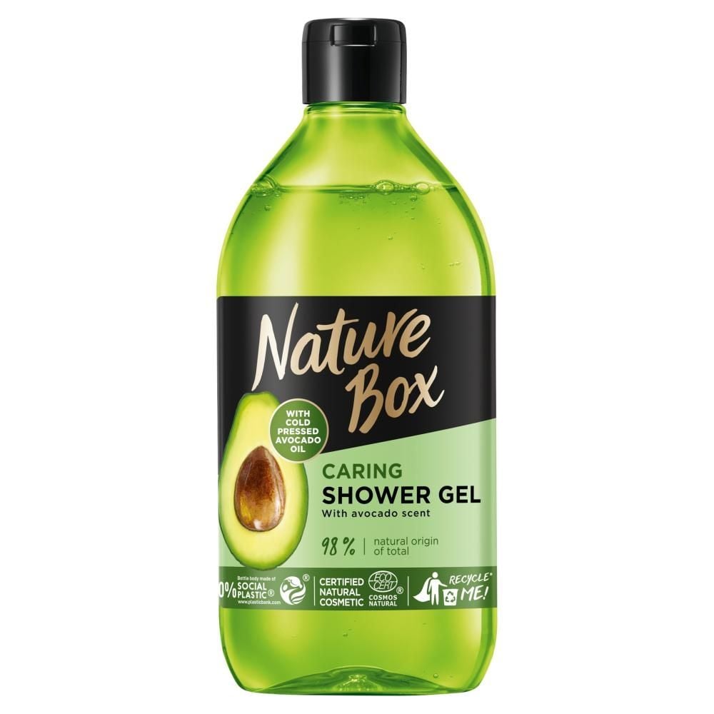 Nature Box Avocado Oil Pielęgnacyjny żel pod prysznic z olejem z awokado 385 ml