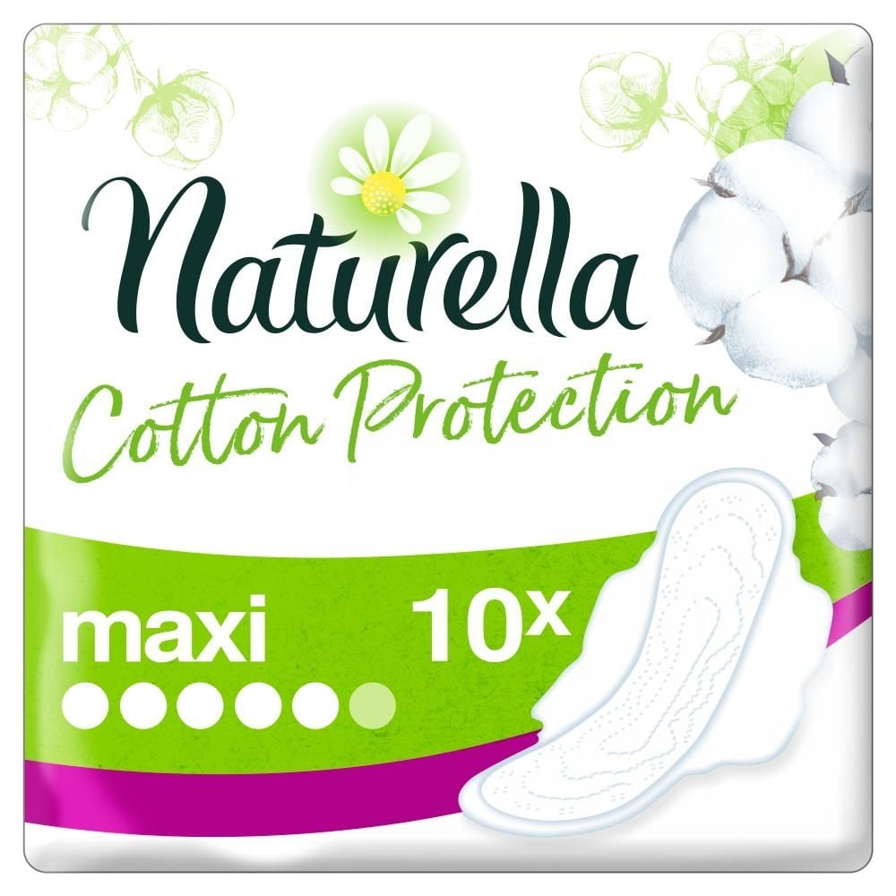 Naturella Cotton Protection Ultra Maxi Podpaski ze skrzydełkami x10