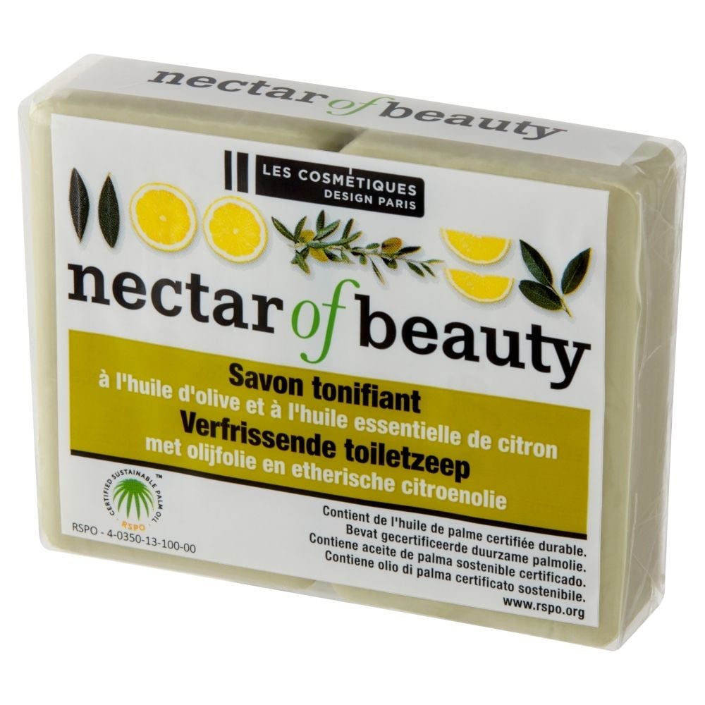 Nectar of Beauty Tonizujące mydło toaletowe z oliwą z oliwek i olejkiem cytrynowym 2 x 100 g