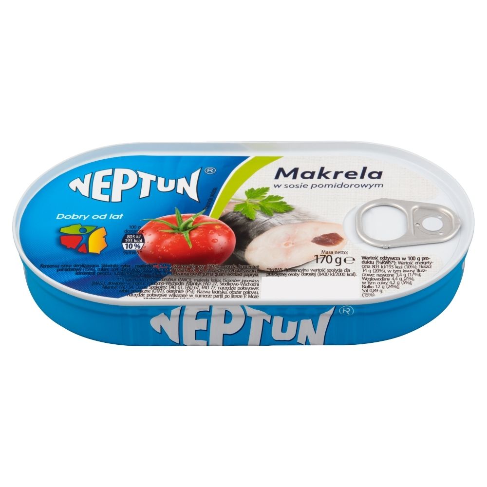 Neptun Makrela w sosie pomidorowym 170 g