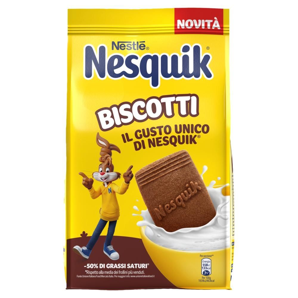 Nesquik Kruche ciasteczka pszenne o smaku kakaowym z dodatkiem mleka 300 g