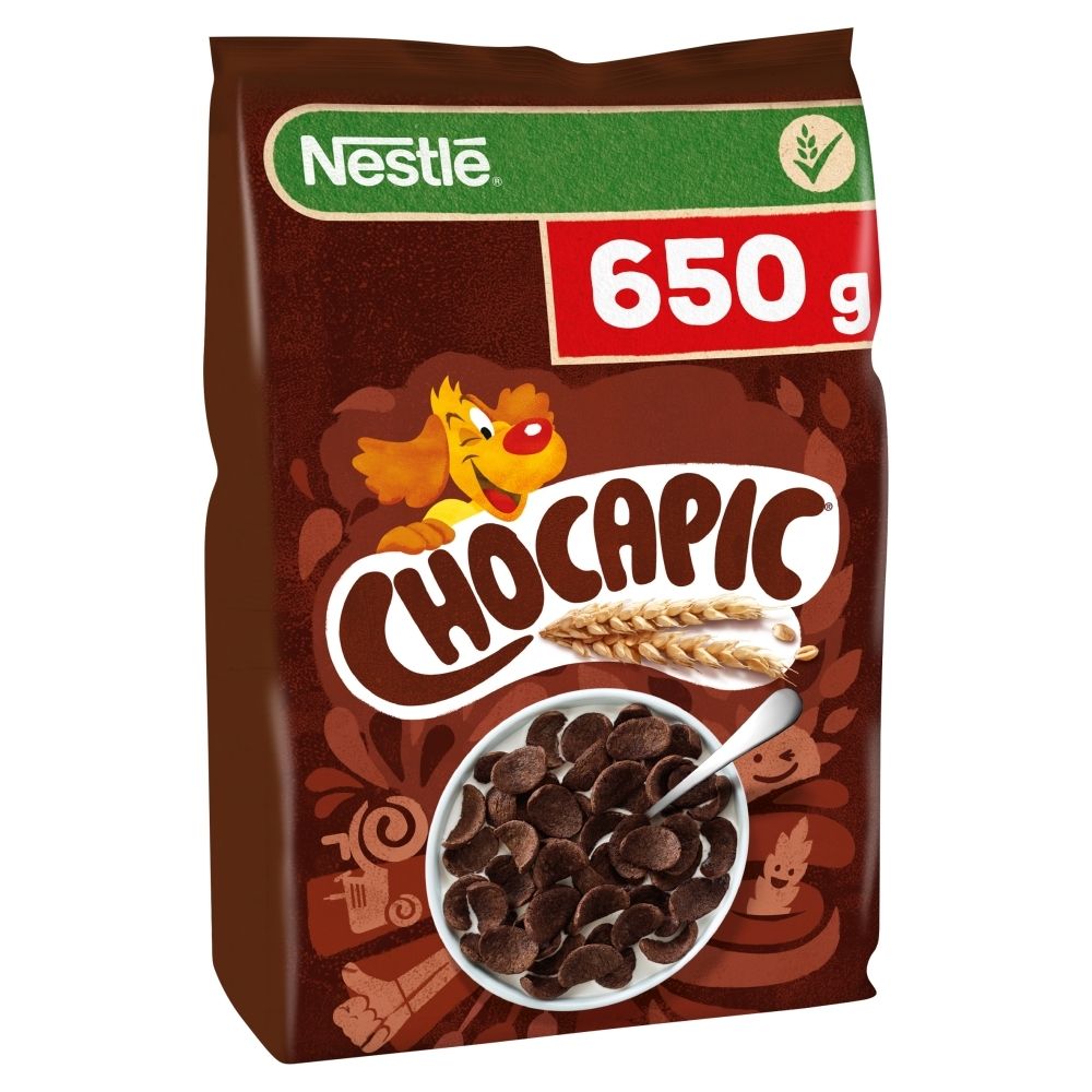 Nestlé Chocapic Zbożowe muszelki o smaku czekoladowym 650 g