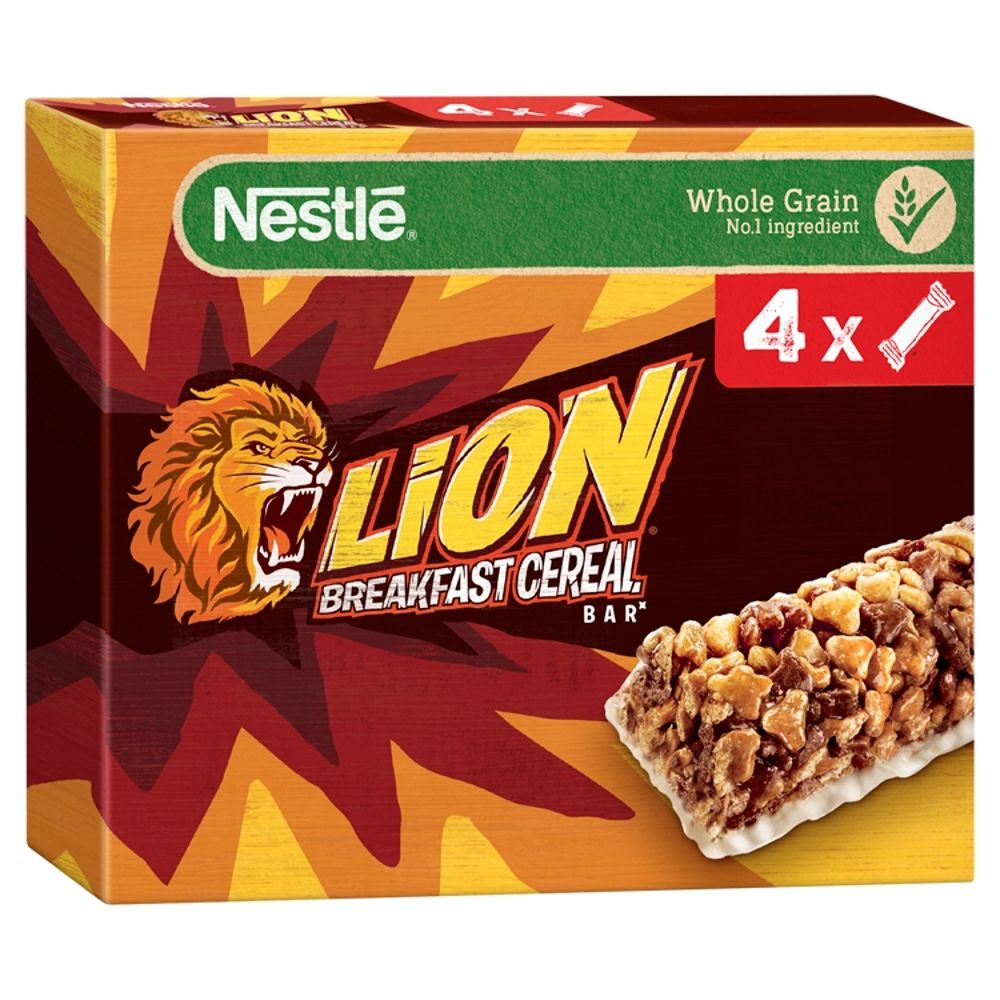 Nestlé Lion Śniadaniowy baton zbożowy 100 g (4 x 25 g)