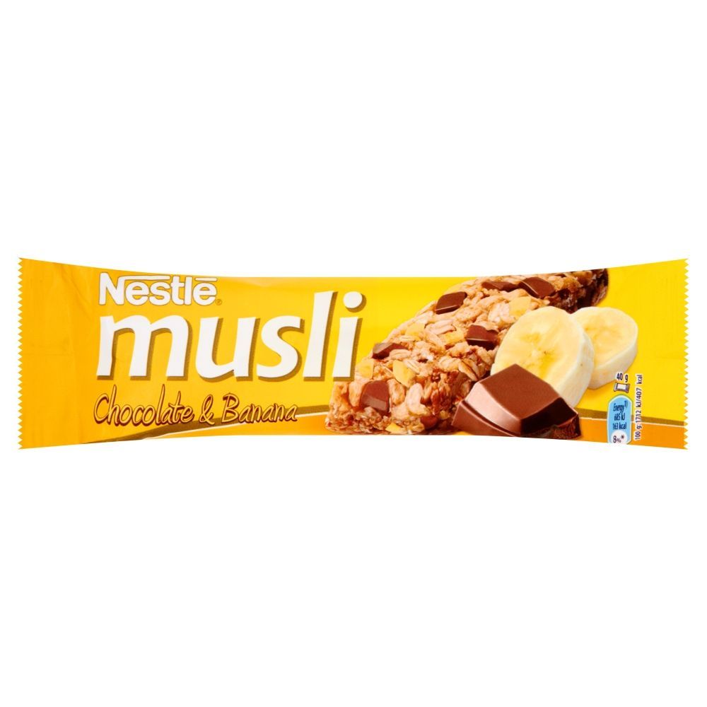 Nestlé Musli Chocolate & Banana Batonik zbożowy 40 g