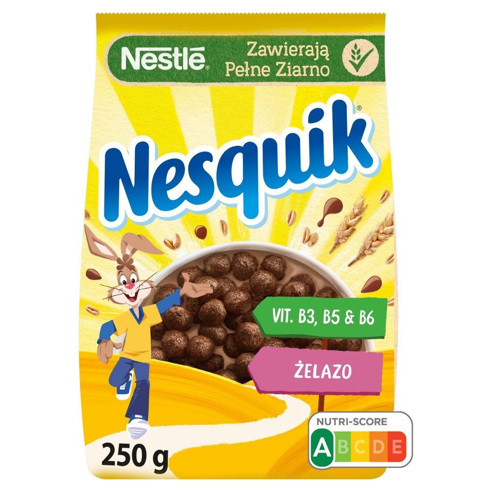 Nestlé Nesquik Zbożowe kuleczki o smaku czekoladowym 250 g