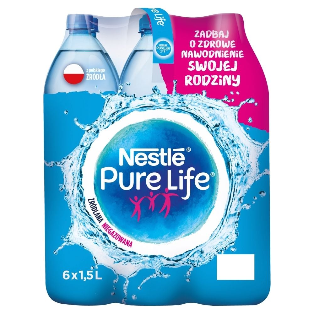 Woda źródlana Dla Niemowląt Ranking Nestlé Pure Life Woda źródlana niegazowana 6 x 1,5 l - Zakupy online z