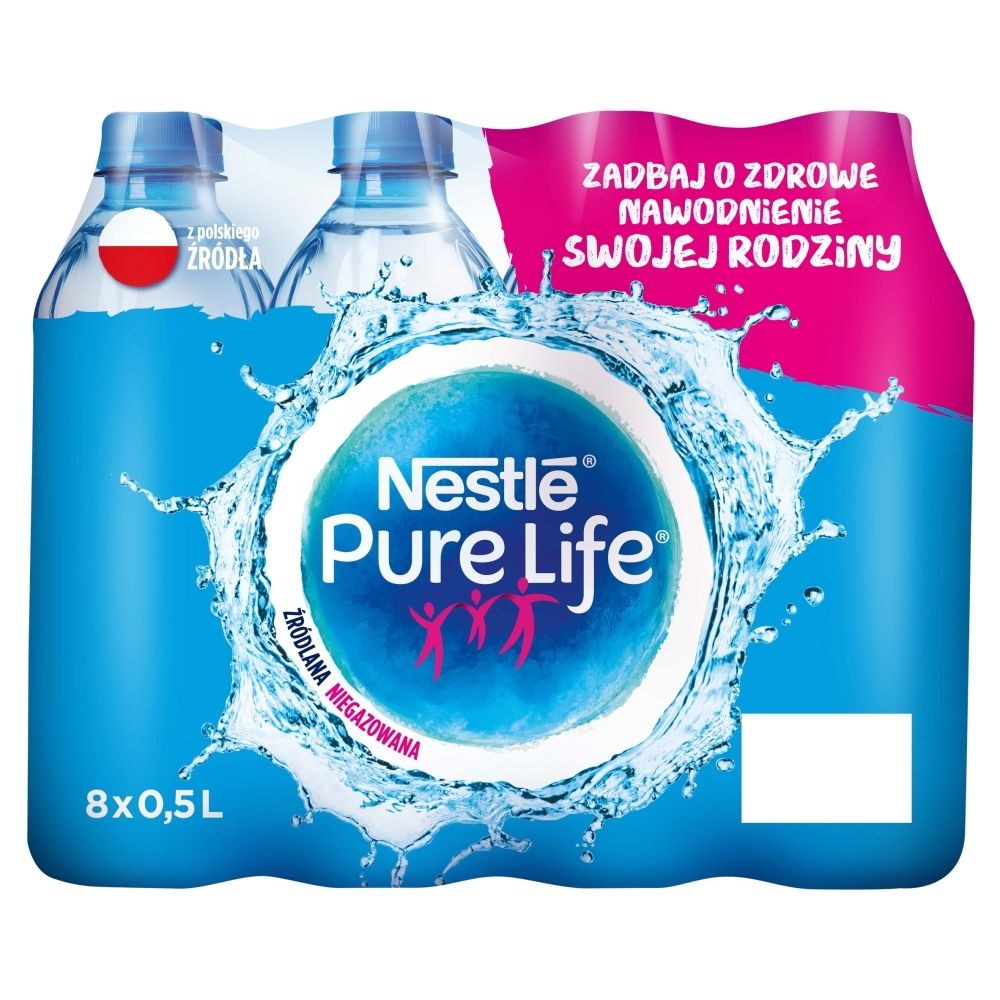 Woda źródlana Dla Niemowląt Ranking Nestlé Pure Life Woda źródlana niegazowana 8 x 0,5 l - Zakupy online z