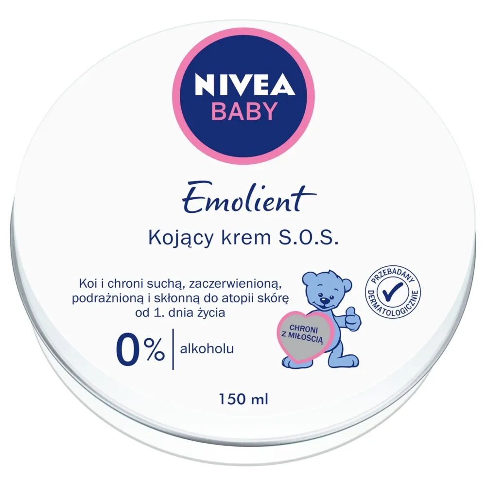 Фото - Засіб гігієни Nivea Baby Emolient kojący krem S.o.s 150 ml 