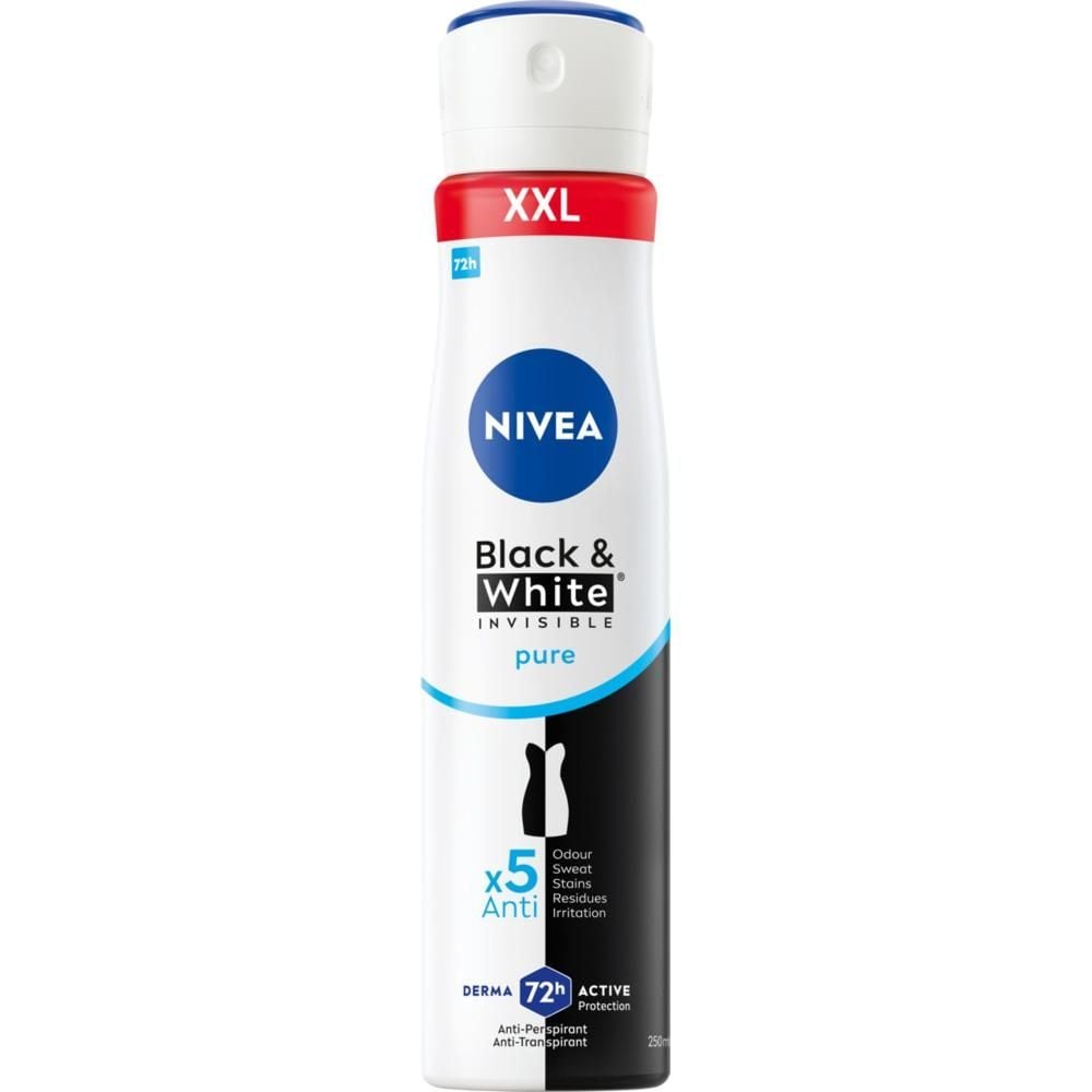 Nivea Black&White Invisible Pure Antyperspirant Spray 250ml