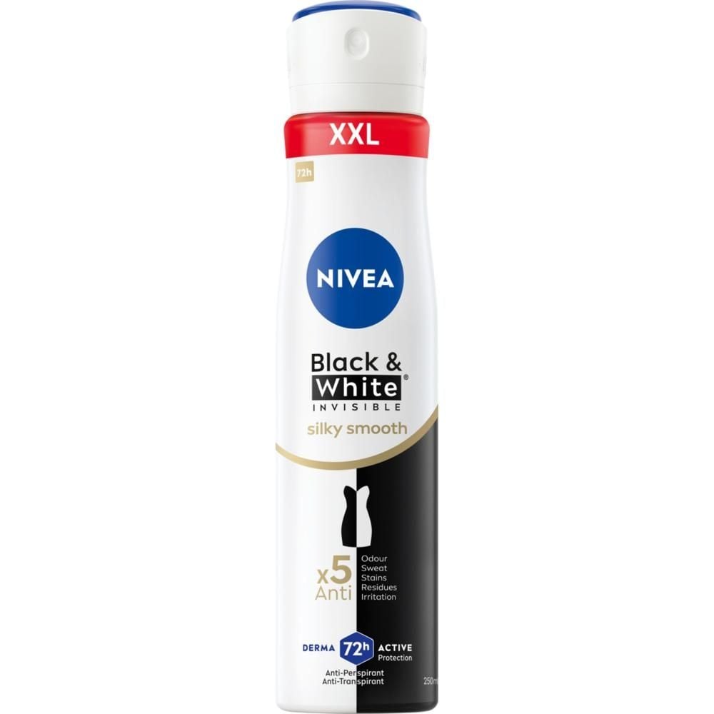 Nivea Black&White Invisible Silky Smooth Antyperspirant Spray 250 ml