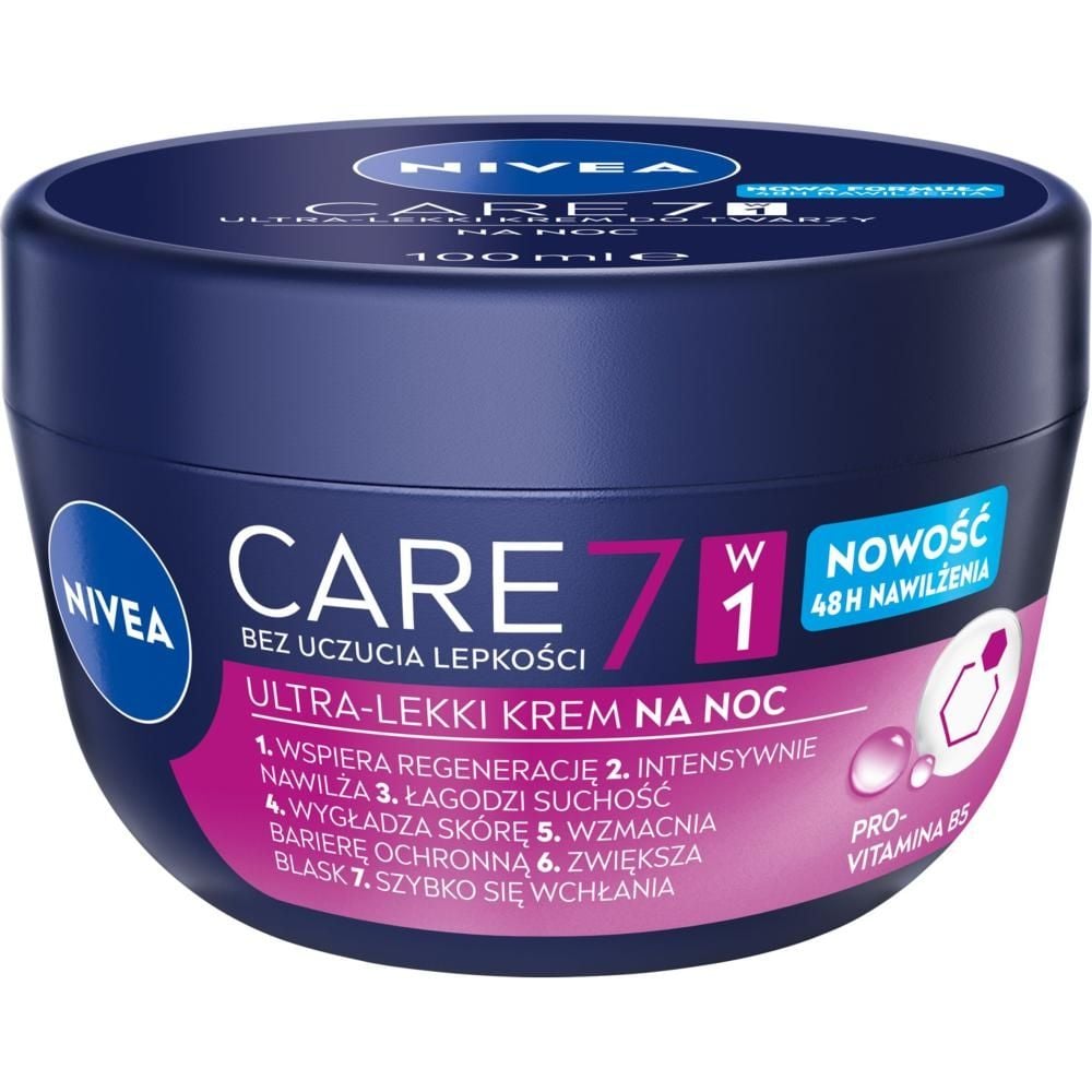 Nivea Care 7w1 Ultra-Lekki krem na noc 100 ml