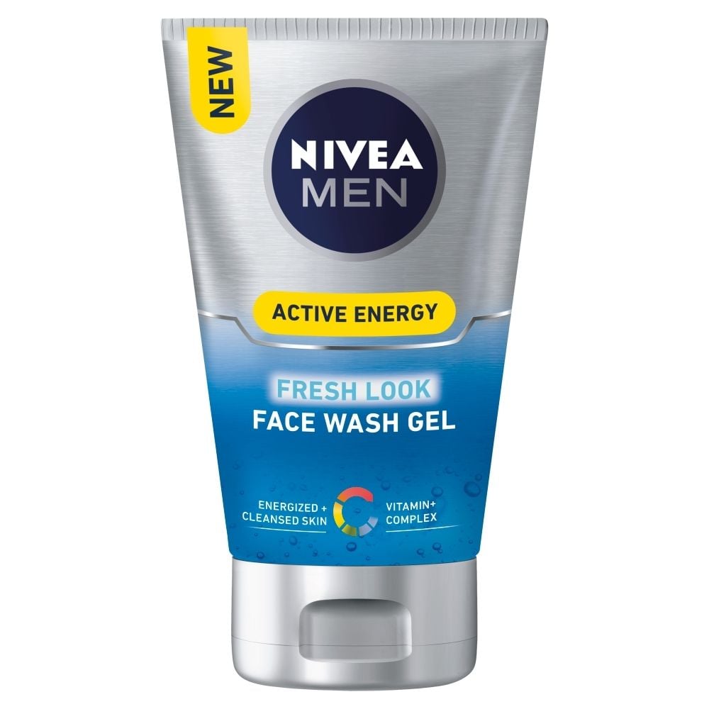 NIVEA MEN Active Energy Żel do mycia twarzy 100 ml