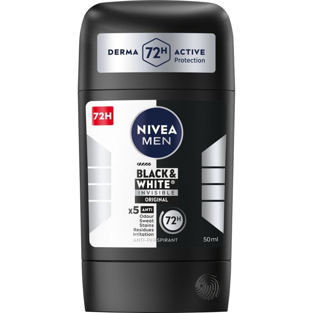 Nivea MEN Black & White Invisible Original Antyperspirant w sztyfcie 50 ml