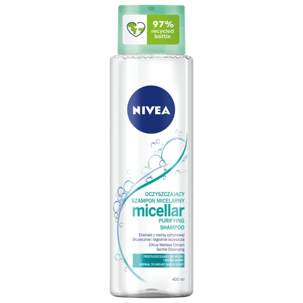 Фото - Шампунь Nivea Micellar Purifying Shampoo Głęboko oczyszczający szampon micelarny 4 