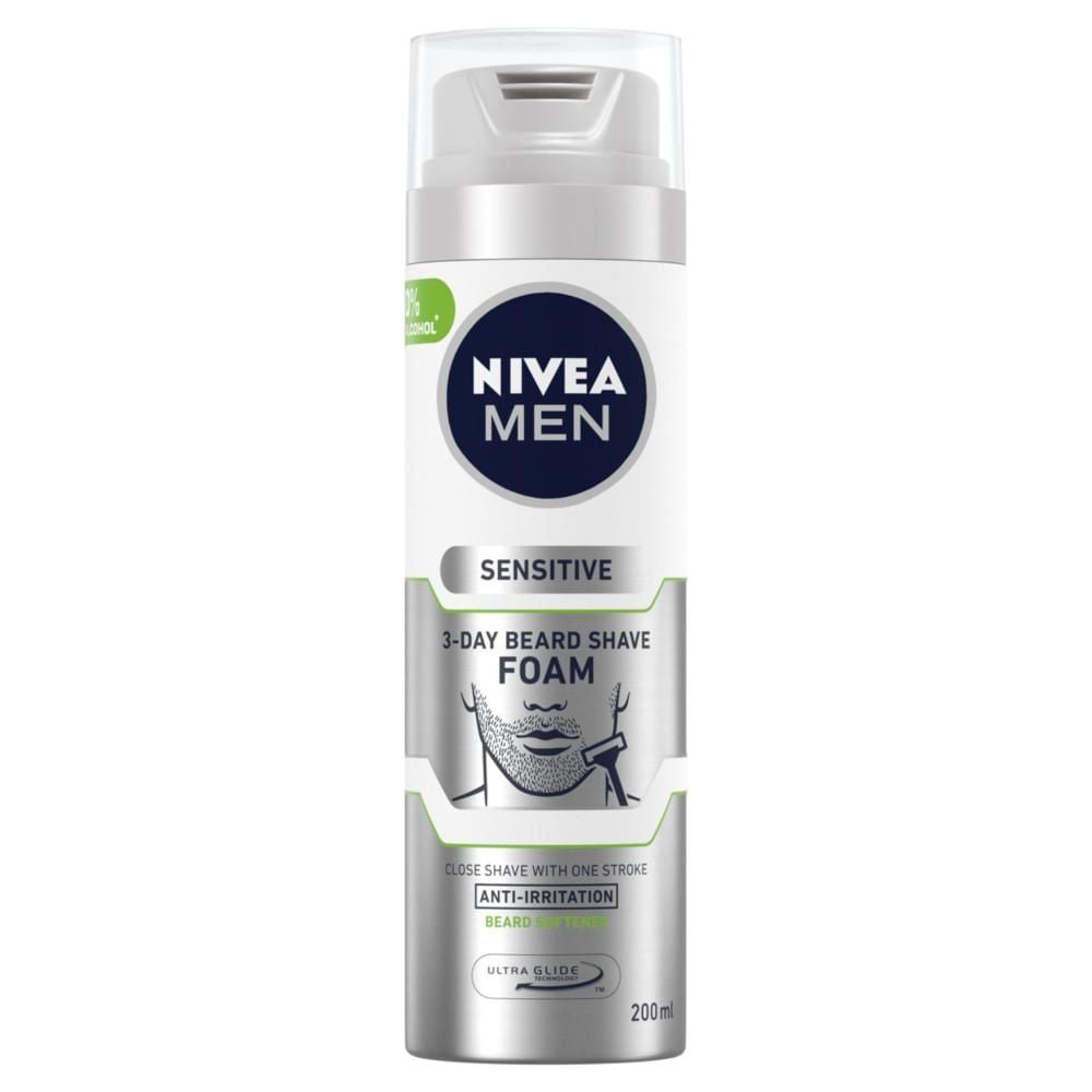 Nivea Pianka DO Golenia 3-Dniowego Zarostu Sensitive 200 ml