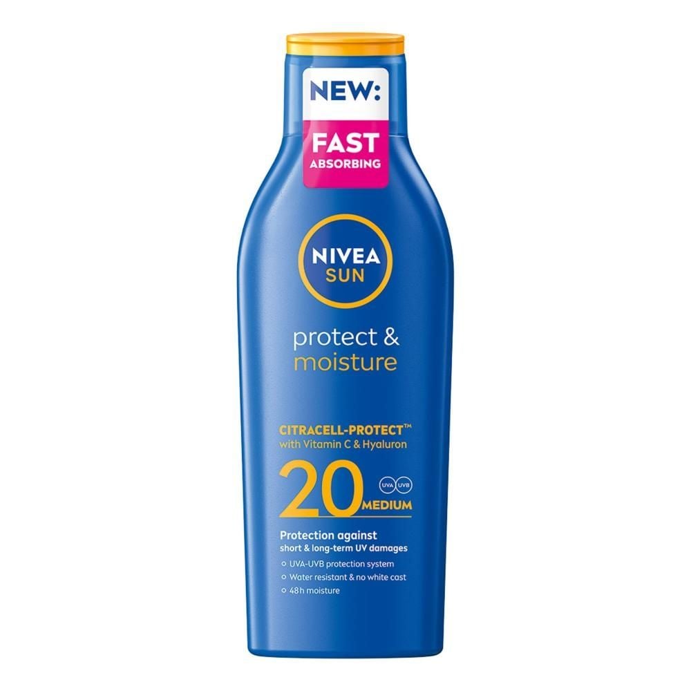 Nivea SUN Protect & Moisture Nawilżający balsam do opalania SPF 20 200ml