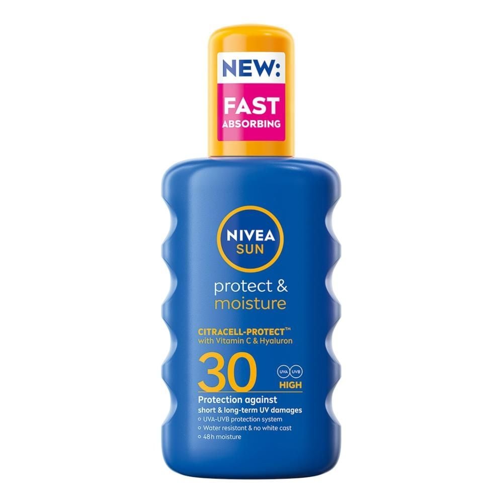 Nivea SUN Protect & Moisture nawilżający balsam w sprayu do opalania SPF 30 200ml